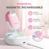 Trimmer Set 6 AIRSEE Baby Nail Electric, Newborn Nail Clipper with Light, Safe & Easy Electric Nail File Baby Nail