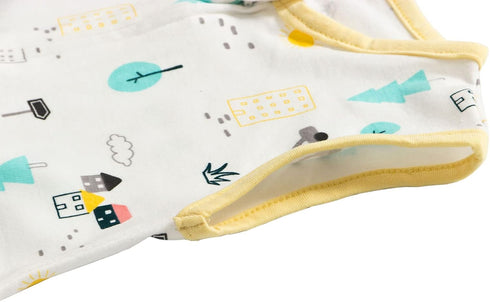 Baby Sleep Sack, Cotton Toddler Baby Sleeveless Sleep Sack with Feet, Wearable Blanket, 0.5 TOG Sleepsacks for Boys