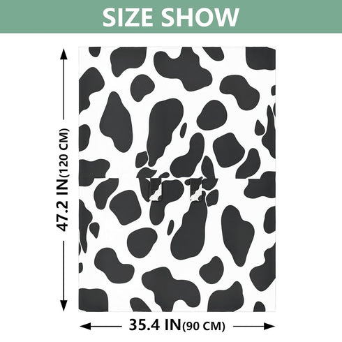 Dalzium Black and White Cow Print Car Seat Cover Baby, Carseat Canopy Cover for Girl Boy, Breathable Baby Carrier Cover