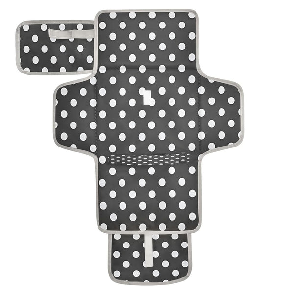 Gravopti Portable Diaper Changing Pad, Waterproof Baby Changing Pad with Built-in Pillow, Black