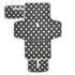 Gravopti Portable Diaper Changing Pad, Waterproof Baby Changing Pad with Built-in Pillow, Black