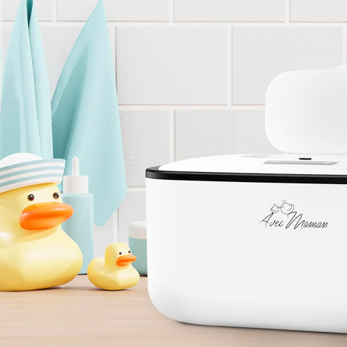 S1 Avec Maman Baby Wipe Warmer Dispenser - Adjustable Digital Temperature Control - Wipe Warmer and Baby Wet Wipes
