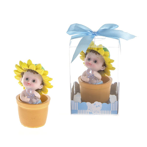 Lunaura Baby Keepsake - Set of 12 "Boy" Baby with Pacifier Inside