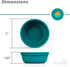 Re-Play 12 Oz. Toddler Bowls Set of 3, Dishwasher and Microwave Safe, Made in USA, True Blue, 5.75" x 5.75" x 2"