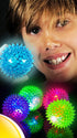 (12 Pack) 695-12p JA-RU Light Up Spiky Balls for Kids Light Up Bouncy Balls, Spiky Fidget Toys, Sensory Bin Filler