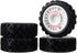 1/10 RC Rally Car Wheels Rims & Rubber Tires 12mm Hex Drive Hub for Tamiya TT-01 TT-02