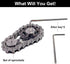 Osteczz Bike Chain Gear Fidget Spinner, Metal Sprocket Chain Fidget Toy Stress Anxiety Relief Fidget Toy Finger