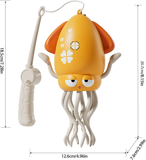 Electric Crawling Octopus Toy with LED Lights & Music, Smart Obstacle Avoidance, Interactive Auto-Dance Octopus