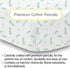 52" 28"/132 71 cm (2-Pack) BreathableBaby Cotton Percale Fitted Sheet, for x x Crib & Toddler Bed Mattress, Botanical