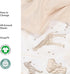 4-Pack Set 100% The Peanutshell Organic Fitted Crib Sheet - Soft & Breathable Baby Girl or Boy Crib Sheets, Jersey