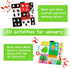 beetoy Tummy Time Baby Mirror Toys with Black and White Pattern - High Contrast 3D Activity Play Crinkle Toys