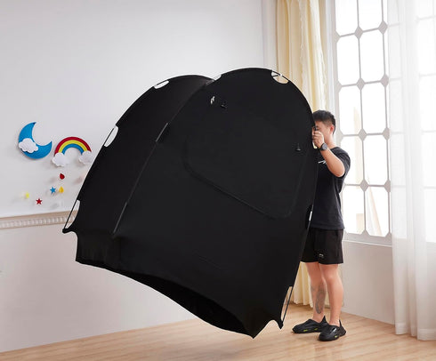 Pack Mengersi Blackout Tent for and Play, Crib Blackout Cover Baby Sleep Pod Sleep Travel Crib Tent,Canopy Cover