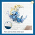 speycer Set, Blue Moon Flower Bouquet Building Botanical Collection Artificial Flowers Building Blocks, Compatible