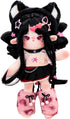 CALEMBOU 30 cm Plush Doll with Skeleton, Soft Anime Dress Up Doll, Kawaii Stuffed Toy Gift with Doll Clothes
