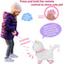 Jimate Interactive Electronic Plush Toy Walking and Barking Robot Cat Plush Cat Remote Control Kitten for Girls (White