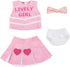 BABESIDE 4 Pcs Reborn Baby Doll Clothes Set for 17-22 Inch Dolls with Heart Pattern Accessories