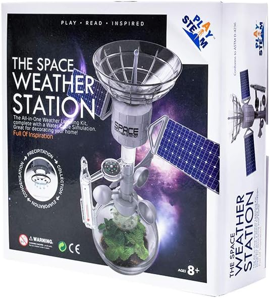PLAYSTEM Space Weather Station Water Cycle Simulation Learning Kit - STEM Educational Gift for Kids & Teens