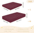 CZXW 52" 28" Wine Red Crib Sheets Fitted x Natural Cotton Soft & Breathable for Baby Crib Mattress