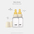 5 oz 150 ml 2 Pack 0+ BIBS Baby Bottle / Natural Rubber Latex Nipple - Anti-Colic, BPA-Free, Round Nipple, Slow Flow