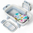 EverKiddo Collapsible Baby Bathtub, Large Infant Bath Tub with Thermometer & Cute Soft