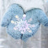 pinkblume 72pcs Iridescent White 3D Snowflake Wall Stickers, Holographic Snowflakes Wall Decals for Winter Wonderland