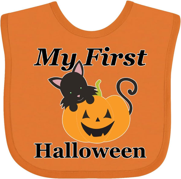 inktastic My First Halloween Baby Bib