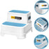 Didiseaon Boy Girl's Bathroom Step Stool Non-Slip Foot Stool for Potty Training for Boy Girl for Sink and Toilet Use