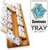 Organizer(Set 4) Exqline Wooden Domino Racks Trays Holders of - Premium Domino Tiles Holder Racks for Mexican Train