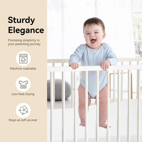28" 52", 100% Stretchy Fitted Crib Sheets, Muslin Crib Bed Sheets for Babies by Super Soft and Comfortable Cotton Bed