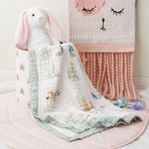 Generic 6 BATTILO PTY Layer Muslin Baby Blankets, Nursery Blankets for Boys Girls, Swaddle Blankets Babt Blanket