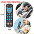 Baby Remote Control Toy for 1 Year Old Boys Girls, Realistic Toddler TV Remote with Music & Light, Early Education