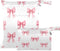 Haskirky Pink Bows Ribbons 2 Pcs Cloth Diaper Wet Dry Bags,Waterproof and Washable