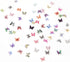 QUPIVA 60Pcs Mini Resin Butterflies, Miniature Dollhouse Accessories Tiny Butterflies for Crafts, Mini Resin Animals