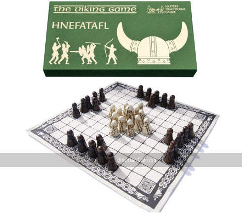 Hnefatafl Board Game - Viking Chess Set, Masters Edition with Cloth Board