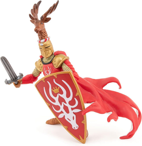 Papo The Medieval Era Figure, Knight Stag Red