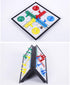 Ludo Game Board Set - 9.5” Magnetic Folding Travel Classic Strategy Game for Kids & Adults