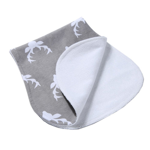 Arnzion Set 4 Pack Baby Burp Cloths Baby Burp Curved Absorbent and Soft Valuable
