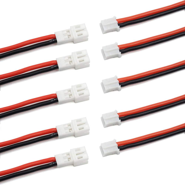 10pcs Upgraded Tiny Whoop JST-PH 2.0 Male and Female Connector Cable for Battery JJRC H36 H67