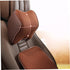 Mesh Car Headrest Pillow Memory Foam Neck Cushion for Comfortable Driving Breathable Design Prevents Neck Pain Coffee