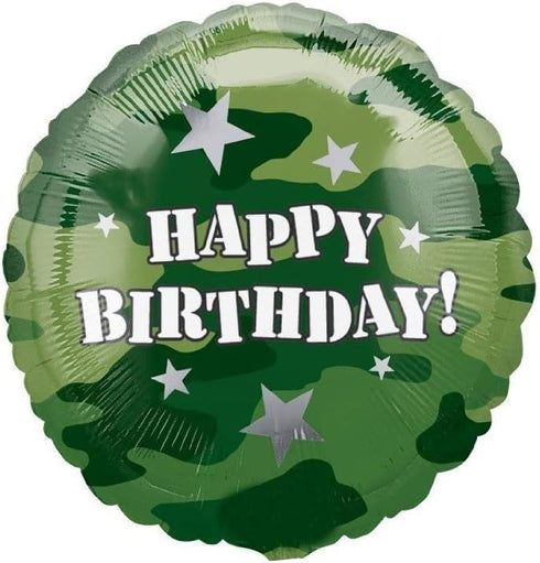 Army Tank Military Camouflage Party Supplies, Birthday Balloon Bouquet Decorations