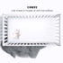 1 Pack UOMNY Crib Sheet White Fitted Crib Sheets Baby Sheet for Standard Crib and Toddler Mattresses Nursery Bedding