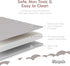 50x50 Sleepah Vegan Leather Baby Play Mat, Thicken Foam Cushioned & Waterproof Playpen Mat for Infants and Toddlers