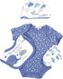 5pcs Set 20-23 inches Reborn Baby Doll Clothes Little Elephant Outfit for Reborn Baby Boy Doll Clothes Accessories