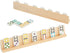 Set 4 13-Inch, Juvale Dominoes Holders of Wooden Trays - Natural Wood - Customizable Unfinished Racks for Mexican Train