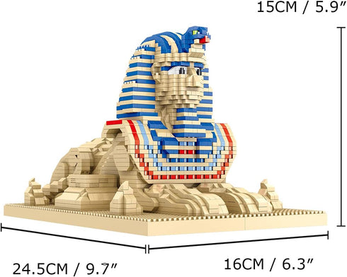Great Sphinx Egypt Building Blocks Set, 2732Pcs Famous World Architecture Educational Toys for Kids Adults