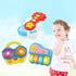 WEofferwhatYOUwant Baby Musical Instrument Set - Guitar, Bongo Drums & Piano - Bedtime Light-up Projector, All