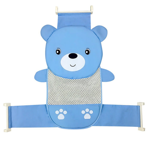 Topwon Non-Slip Baby Bath Seat, Adjustable Newborn Bathtub Support Seat, Keep Baby Safe, Blue