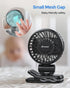 0.24 lb, 3-Speed Mini Baby Fan with Clip for Carrier Stroller, Baby Essentials, Ultra Light Safe Gaps, Rechargeable