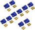 10 Pairs EC3 Battery Connector Plugs, 3.5mm Banana Plug Female Male Bullet Connector for RC ESC LIPO Battery