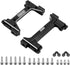INJORA CNC Aluminum Front and Rear Bumper Mount for 1/18 RC Crawler TRX4M Defender and Bronco Upgrade
